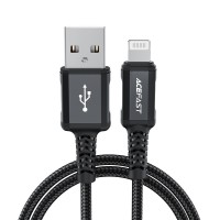  USB kabelis Acefast C4-02 MFi USB-A to Lightning 1.8m black 